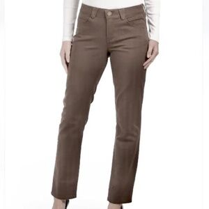 Democracy Ab Technology Slim Straight Mocha Brown Jeans Size 10